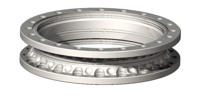 8 in. Conflat Close Coupler - Rotatable
