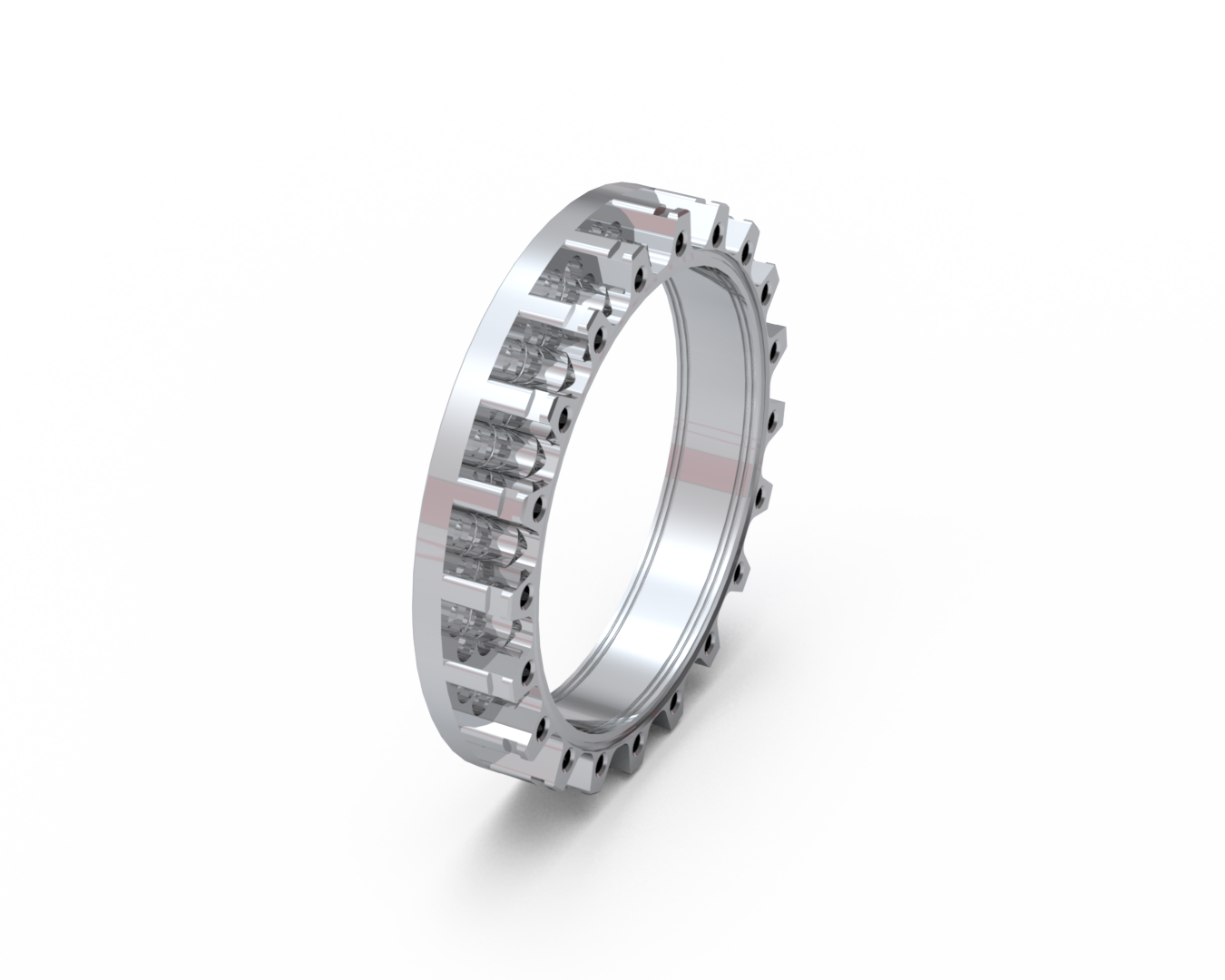 8.00"CF Flange Adapter (Adds Grabber Grooves)