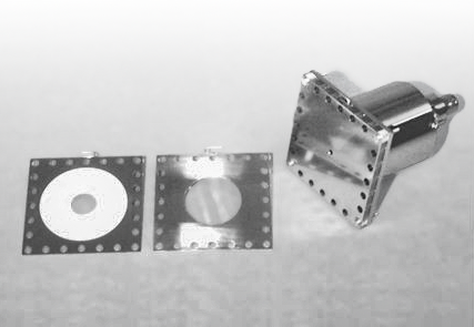 Figure 5. Faraday cup with optional phosphor screen. 