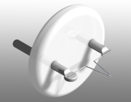 Figure 3. Tungsten Hairpin Cathode mounted on AEI base. 