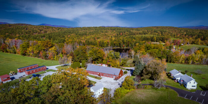 Aerial View of Kimball Physics Hilltop Campus