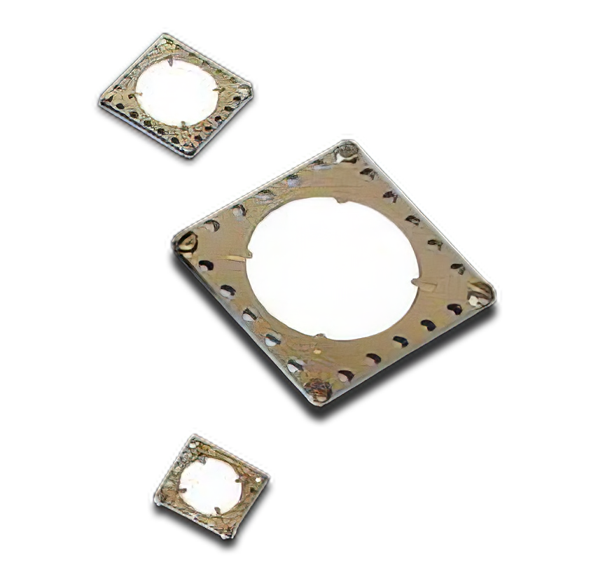 UHV phosphor base on SS or conductive glass and mounted on eV Square bases