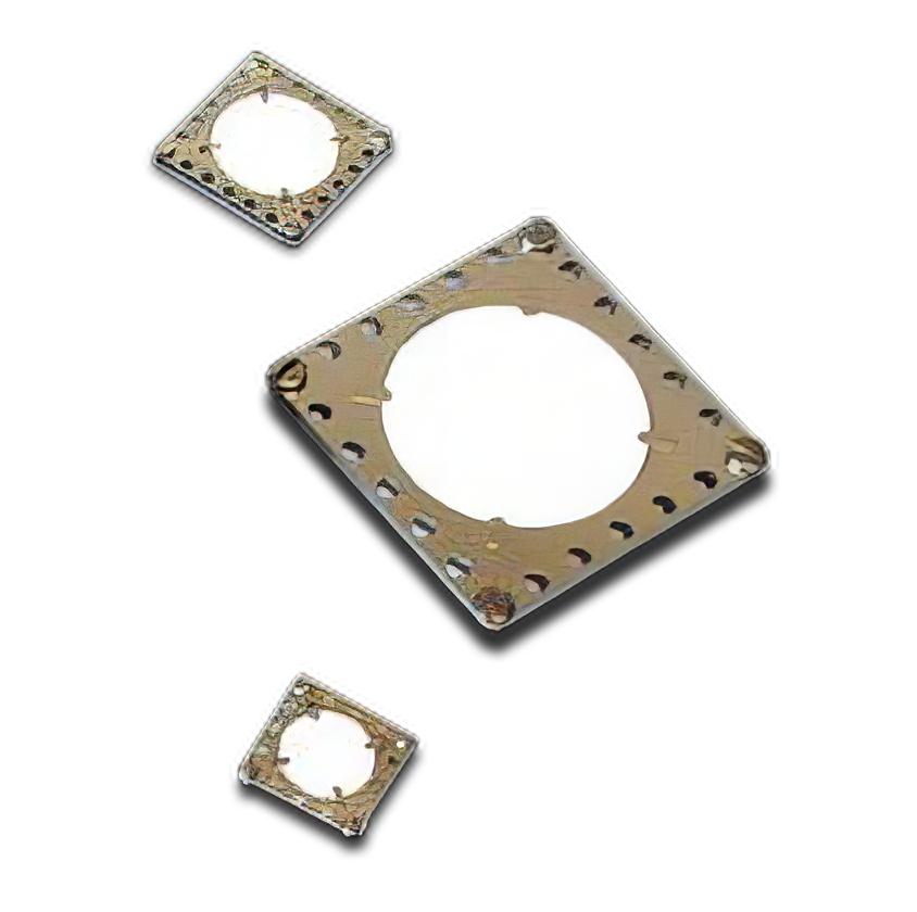 UHV phosphor base on SS or conductive glass and mounted on eV Square bases