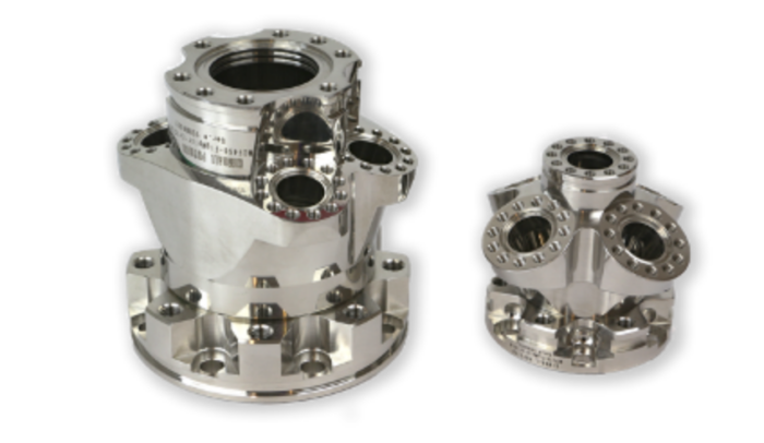 Figure 11. Flange multiplexers that provide additional ports that can be added to a single CF port.