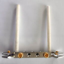 Step 1, eV Construct, place alumina tubing into groove grabber clamp