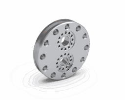 Flange Adapter 275 to (2) 095 CF Ports