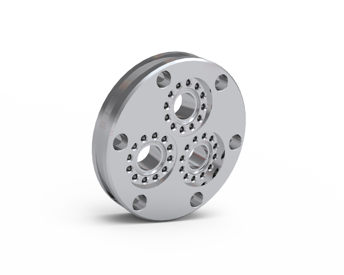 Flange Adapter 2.75" to three 0.95" CF Ports