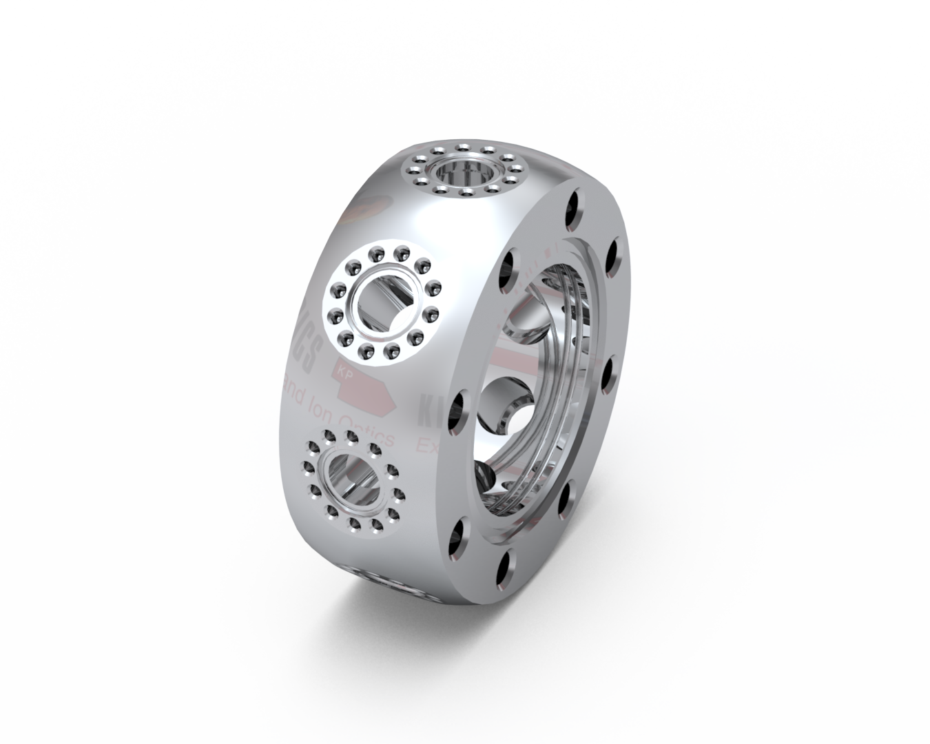 0.388" Multi-CF UHV Spherical Octagon Vacuum Chamber