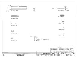 Drawing of Various Sized SS spacers